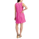 r[r[ fB[X s[X gbvX Women's Crinkle-Pleat Shift Dress Magenta