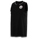 アンティグア レディース Tシャツ トップス Pittsburgh Steelers Antigua Women's Establishment Tank Top Black