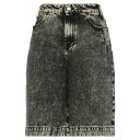 SOLOTRE ソロトレ カジュアルパンツ ボトムス レディース Denim shorts Steel grey