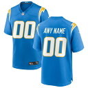 ナイキ メンズ ユニフォーム トップス Los Angeles Chargers Nike Custom Game Jersey Powder Blue