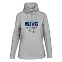 レベルウェア レディース パーカー・スウェットシャツ アウター Toronto Blue Jays Levelwear Women's Verve Loop Pullover Sweatshirt Heather Gray