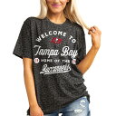 ゲームデイ レディース Tシャツ トップス Tampa Bay Buccaneers Gameday Couture Women 039 s Wildcat Blitz Tonal Leopard TShirt Charcoal