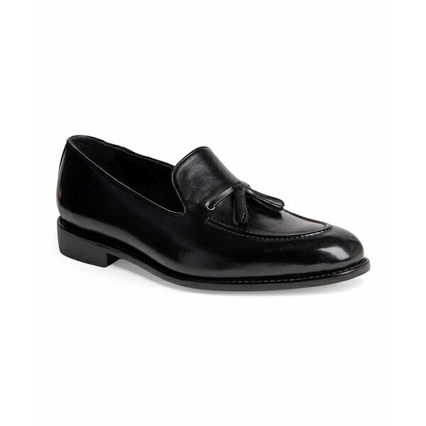楽天astyアンソニー ヴィア メンズ スリッポン・ローファー シューズ Men's Kennedy Tassel Loafer Lace-Up Goodyear Dress Shoes Black