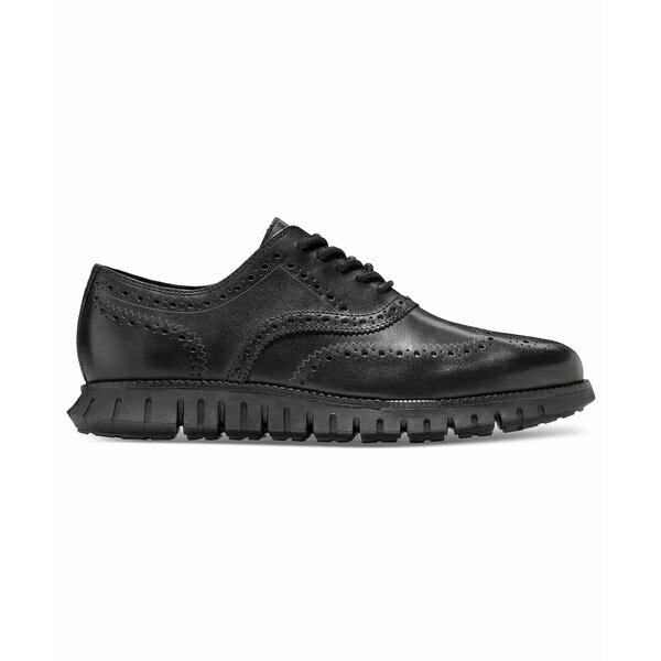 コールハーン メンズ ドレスシューズ シューズ Men's ZERGRAND Remastered Lace-Up Wingtip Oxford Shoes Black/black