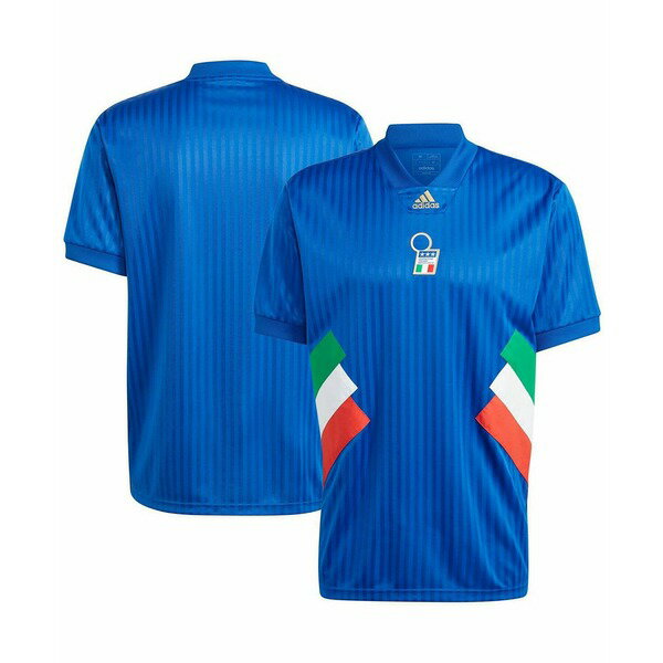 アディダス レディース Tシャツ トップス Men's Blue Italy National Team Football Icon Jersey Blue