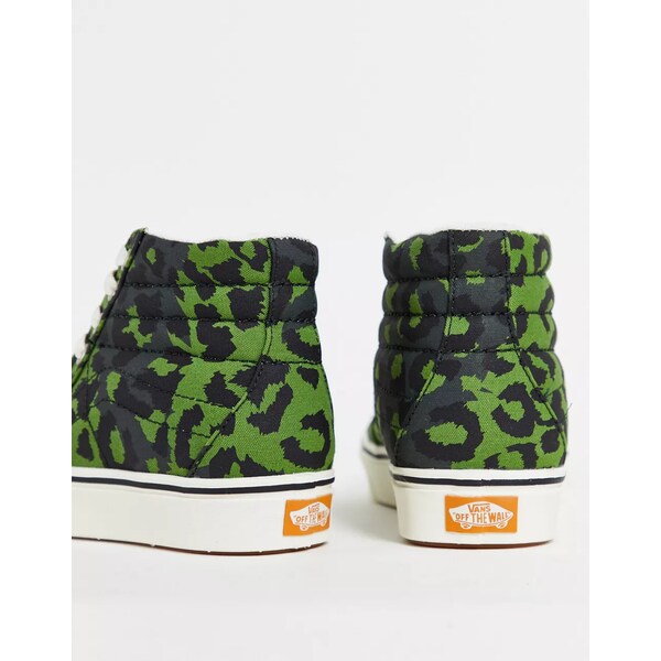 としてご バンズ メンズ スニーカー シューズ Vans ComfyCush SK8-Hi Leopard sneakers in green green：asty いておりま