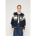 ガント レディース ニット&セーター アウター VARSITY JACKET - Cardigan - evening blue