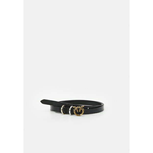 楽天astyピンコ レディース ベルト アクセサリー IGGY BELT - Belt - black/antique gold-coloured