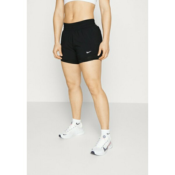 楽天astyナイキ レディース テニス スポーツ ONE SHORT - Sports shorts - black/reflective silver