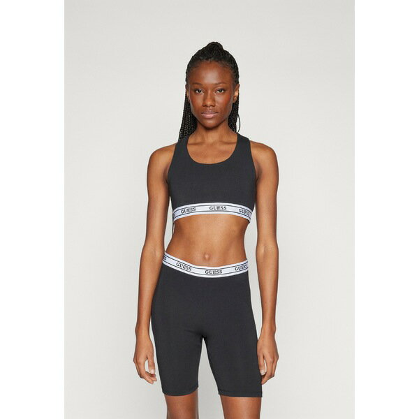 ゲス レディース フィットネス スポーツ NEW ALINE BRA - Medium support sports bra - jet black