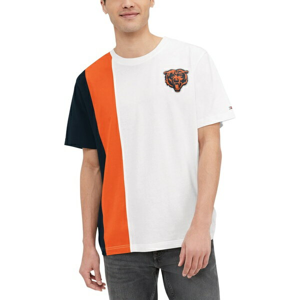 トミー ヒルフィガー メンズ Tシャツ トップス Chicago Bears Tommy Hilfiger Zack TShirt White