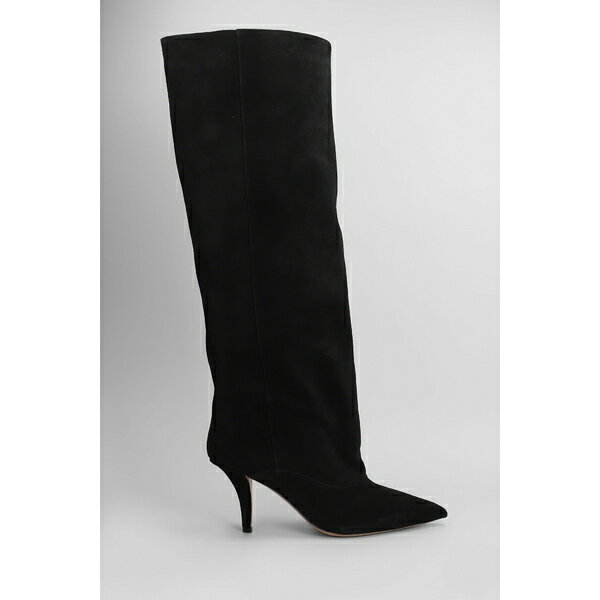パリテキサス レディース ブーツ シューズ Ines Reverse 75 High Heels Boots In Black Suede black