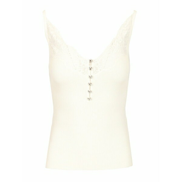 セルフ・ポートレイト レディース カットソー トップス Lace Rib Knit Top -