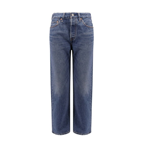 リーバイス レディース デニムパンツ ボトムス 501 Cropped Jeans Blue(4)