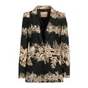 【送料無料】 ツインセット レディース ジャケット&ブルゾン アウター Blazers Black