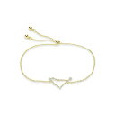 X^[OtH[Go[ fB[X uXbgEoOEANbg ANZT[ Women's Capricorn Constellation Bracelet 14K Gold Plated