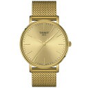 eB\bg Y rv ANZT[ Men's Swiss Everytime Gold PVD Stainless Steel Mesh Bracelet Watch 40mm Yellow Gold