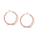 ゲス メンズ ピアス・イヤリング アクセサリー Rose Gold-Tone 1 1/2