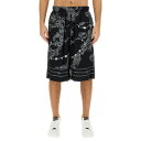 ベルサーチ メンズ カジュアルパンツ ボトムス Chain Couture Bermuda Shorts NERO