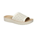 イージーストリート レディース サンダル シューズ Women's Ivey Slide Slip-On Sandals White(4)