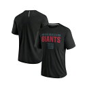 ファナティクス メンズ シャツ トップス Men's Black New York Giants Defender Blackout T-shirt Black