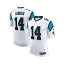 ナイキ メンズ シャツ トップス Men's Sam Darnold Carolina Panthers Vapor Limited Jersey White