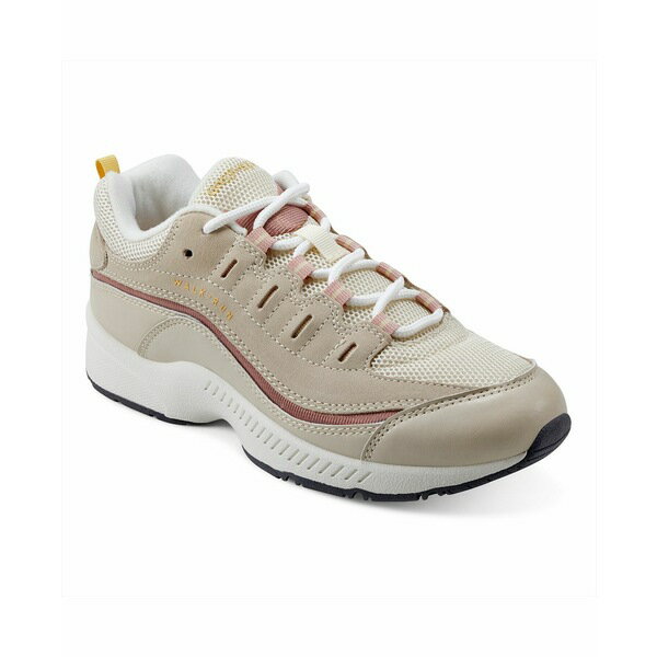 イージースピリット レディース オックスフォード シューズ Women's Romy Casual Lace-Up Walking Shoes Light Natural, Cream, Rose - Leather, Suede, Textile