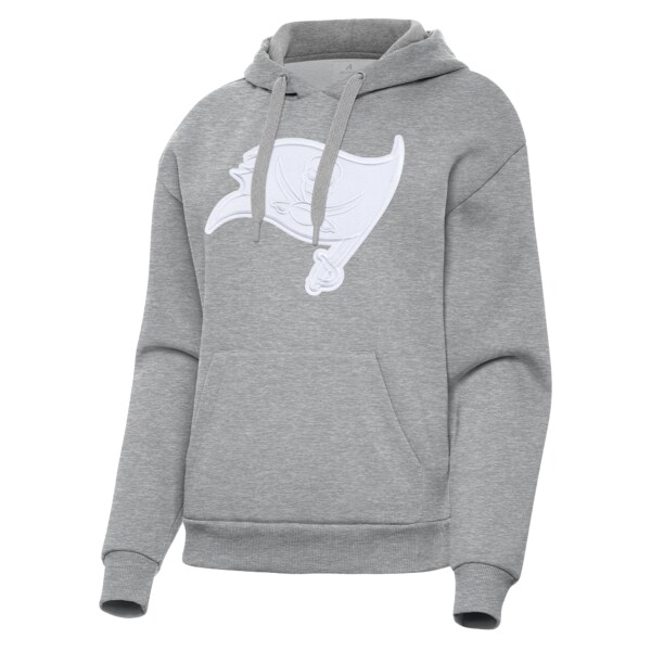 アンティグア レディース ジャケット&ブルゾン アウター Tampa Bay Buccaneers Antigua Women's Victory Pullover Hoodie Heather Gray