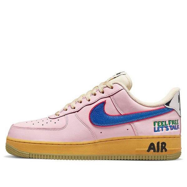 Nike ナイキ メンズ スニーカー Pink/Blue 【Nike Air Force 1 Low 'Feel Free, Let's Talk' DX266...