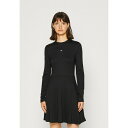 トミーヒルフィガー レディース ワンピース トップス FIT & FLARE DRESS - Jersey dress - black