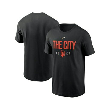 ナイキ メンズ Tシャツ トップス Men's Black San Francisco Giants The City Local Team T-shirt Black