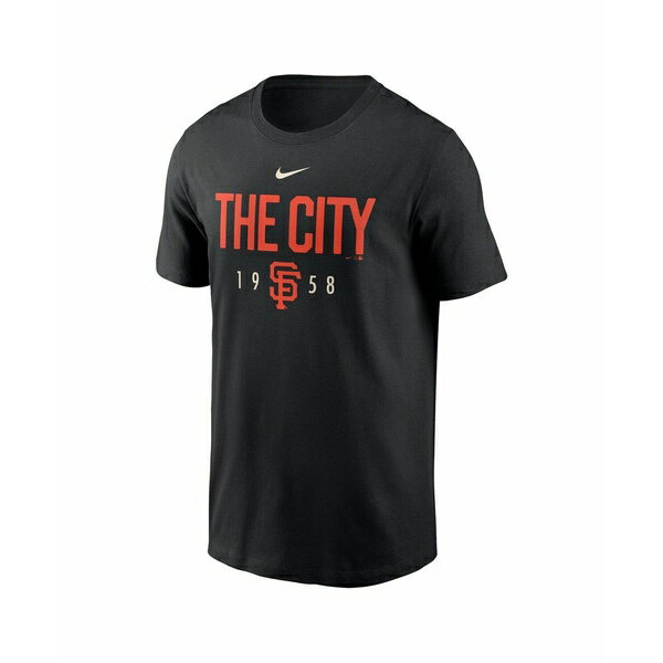 ナイキ メンズ Tシャツ トップス Men's Black San Francisco Giants The City Local Team T-shirt Black