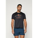 アシックス メンズ バスケットボール スポーツ FUJITRAIL LOGO TOP - Print T-shirt - performance black/c...