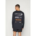 アンダーアーマー メンズ バスケットボール スポーツ WORKWEAR LOGO - Long sleeved top - black/white/blaze orange