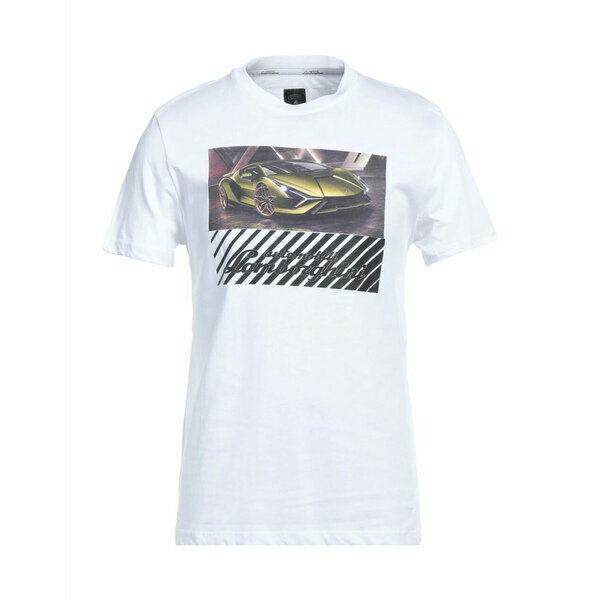 【送料無料】 ランボルギーニ メンズ Tシャツ トップス T-shirts White