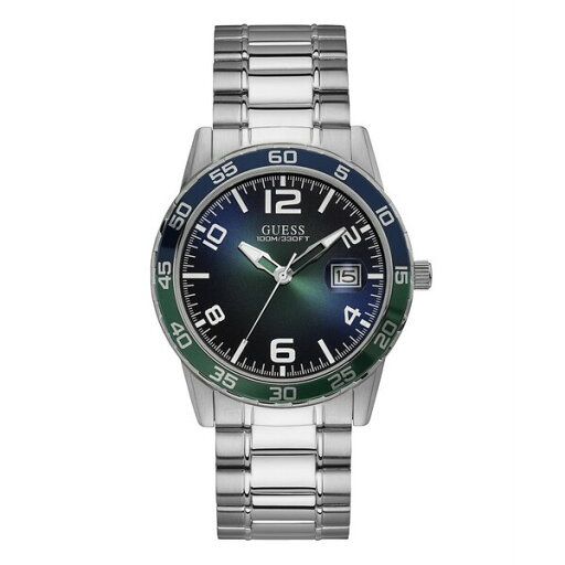 ゲス メンズ 腕時計 アクセサリー Men's Date Silver Tone Stainless Steel Watch 42 mm Silver ゲス メンズ 腕時計 アクセサリー Men's Date Silver Tone Stainless Steel Watch 42 mm Silver