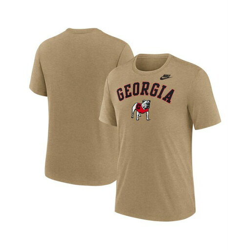 ナイキ メンズ シャツ トップス Men's Heather Light Brown Georgia Bulldogs Legacy Arch Tri-Blend T-Shirt Light Brown ナイキ メンズ シャツ トップス Men's Heather Light Brown Georgia Bulldogs Legacy Arch Tri-Blend T-Shirt Light Brown