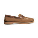 スペリー メンズ スリッポン・ローファー シューズ Men's Authentic Original Penny Double Sole Suede Loafer Dark beige(4)