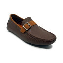 アカデミクス メンズ スリッポン・ローファー シューズ Men's Dover Slip On Driving Loafers Brown