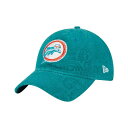 ニューエラ レディース 帽子 アクセサリー Women's Aqua Miami Dolphins Throwback Flair 9TWENTY Adjustable Hat Aqua