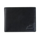 }V[j Y z ANZT[ Men's Bellagio Collection Left Wing Bifold Wallet Black