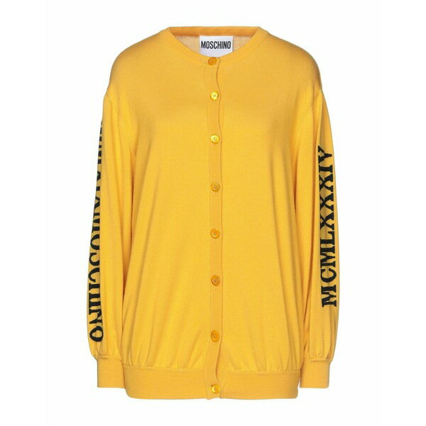 【送料無料】 モスキーノ レディース カーディガン アウター Cardigans Yellow