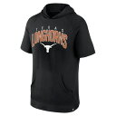 ファナティクス メンズ Tシャツ トップス Texas Longhorns Fanatics Branded Double Arch Raglan Short Sleeve Hoodie TShirt Black