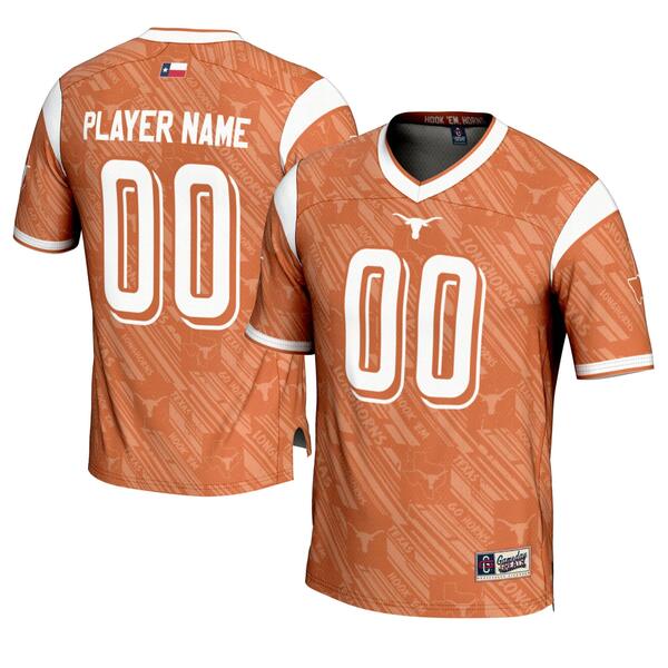 ǥ졼  ˥ե ȥåץ Texas Longhorns GameDay Greats Highlight Print NIL PickAPlayer Football Jersey Texas Orange