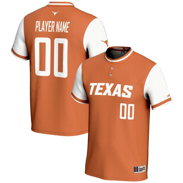 ゲームデイグレーツ メンズ ユニフォーム トップス Texas Longhorns GameDay Greats Unisex NIL PickAPlayer Lightweight Softball Jersey Burnt Orange 1