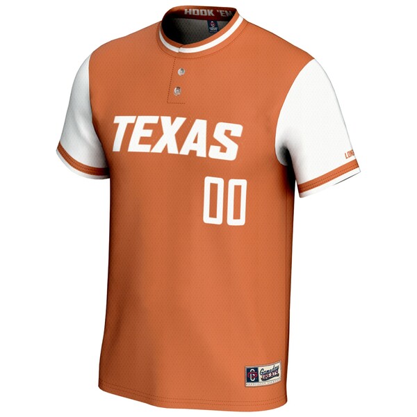 ゲームデイグレーツ メンズ ユニフォーム トップス Texas Longhorns GameDay Greats Unisex NIL PickAPlayer Lightweight Softball Jersey Burnt Orange 2