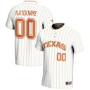 ゲームデイグレーツ メンズ ユニフォーム トップス Texas Longhorns GameDay Greats Unisex NIL PickAPlayer Lightweight Softball Jersey White