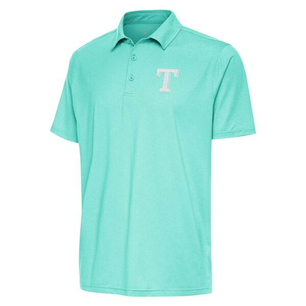 AeBOA Y |Vc gbvX Texas Rangers Antigua Par 3 Polo Heather Aqua