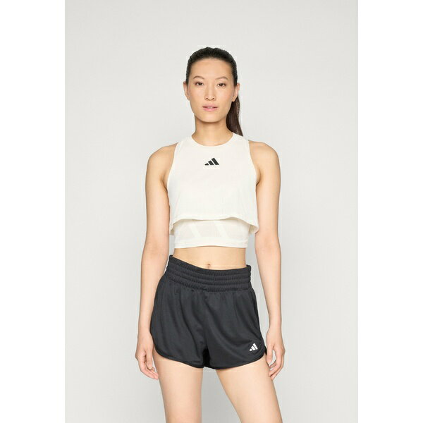 アディダス レディース Tシャツ トップス TANK - Top - chalk white
