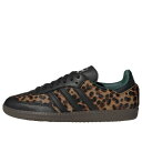 adidas アディダス レディース スニーカー Core Black/Collegiate Green/Cream White 【(WMNS) adidas Samba OG 'Core Black Leopard' JI2735】 サイズ US_8.5(25.5cm)